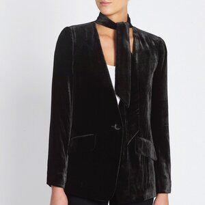 Frame, black velvet blazer